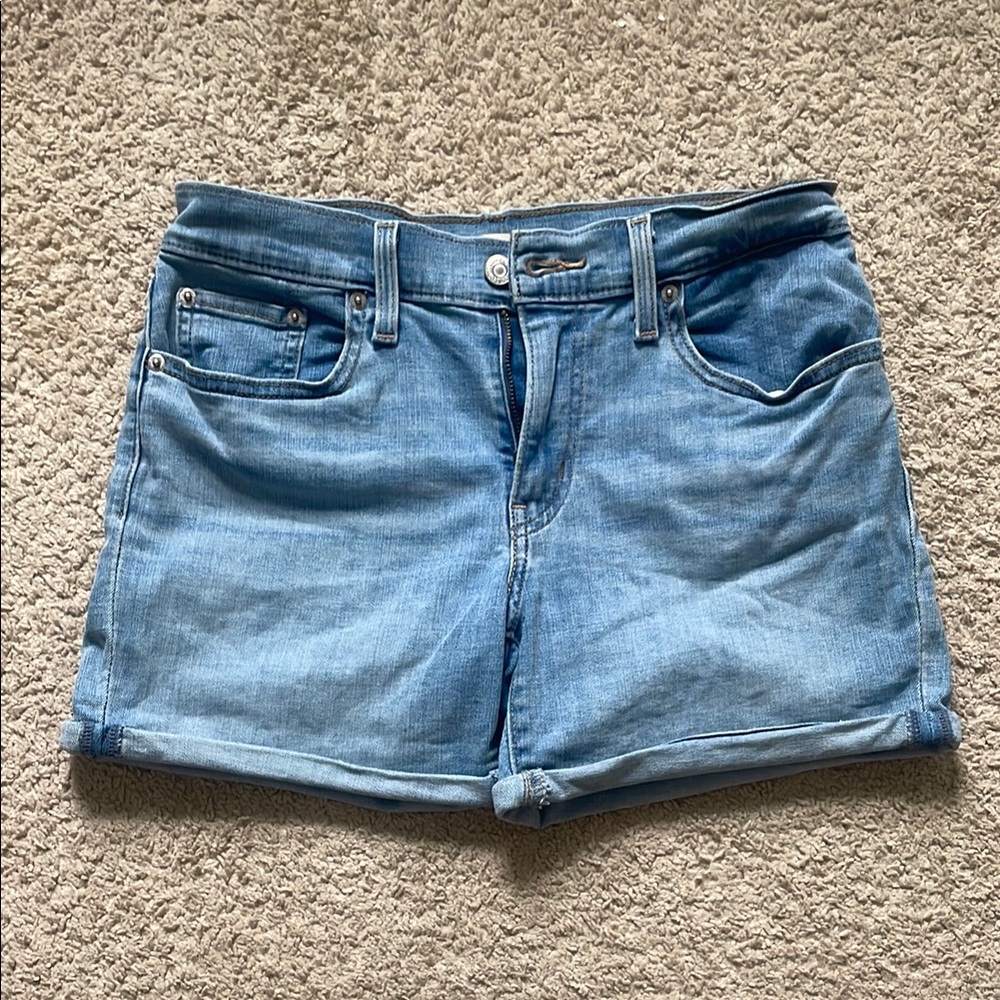 Levi's Light Blue Jean Shorts for Women